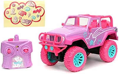 Jada Toys Like Nastya 1:16 Jeep RC Remote Control Cars Pink, Toys for Kids (32792)