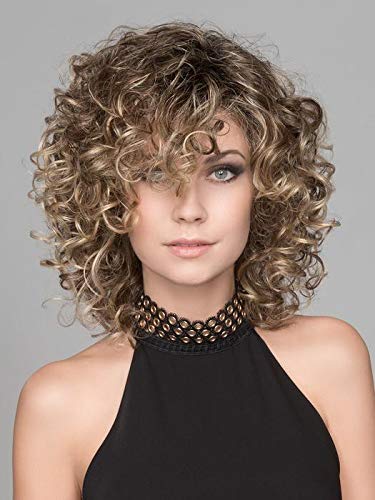 Jamila Plus Wig Color Champagne Rooted - Ellen Wille Wigs 7" Mid Length Curly Volume
