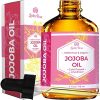 Jojoba Oil by Leven Rose Pure Cold Pressed Organic Unrefined Moisturizer for Skin