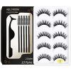 KellyRoom Natural False Eyelashes Pack of 5 in Variety Styles,Fluffy Wispies 3d