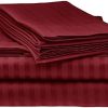 King Italian Prestige Collection Striped Bed Sheet Set – 1800 Luxury Soft Microfiber