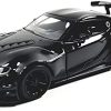 Kinsmart Toyota GR Supra Jet Black Concept Racing Edition 1/36 Scale Diecast Race Car