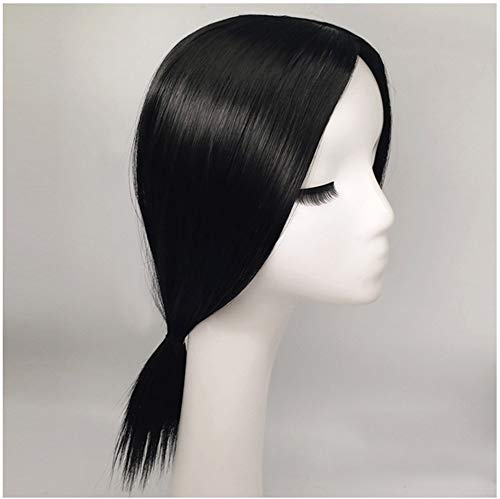 LE BI YOU 14inch Synthetic Hair Mono Hair Middle Part Topper for Hair Loss Clip in