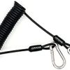 LORADAR Fishing Coiled Lanyard Stainless Steel Inside Heavy Duty Fishing Safety Rope
