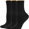 Ladies Women's Black Merino Wool Dress Socks, Spring Warm Breathable Sweat-wicking