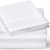 Love's cabin Full Size Sheet Sets White, Luxury Brushed Microfiber 1800 TC Bed Sheets