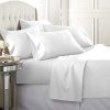 Luxury Home Super-Soft 1600 Series Double-Brushed 6 Pcs Bed Sheets Set (Queen, White)