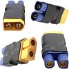 MKYCAI 2Pair No Wires XT60 to EC3 Plug Female Male Adapter Connector Compatible with