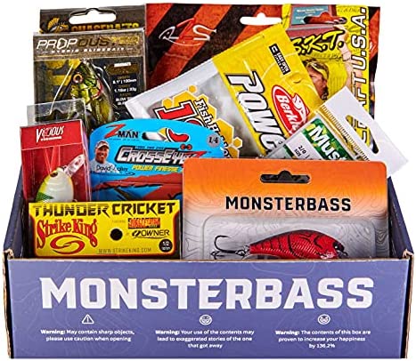 MONSTERBASS Topwater Bass Fishing Box Filled with The Best Topwater Frogs, Lures, &
