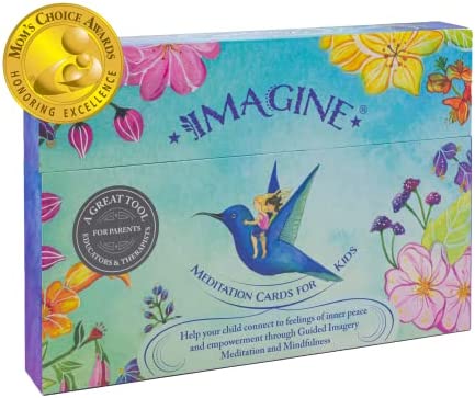 Meditation Cards for Kids - Award-Winning Mindfulness kit of XL Cards with Calming