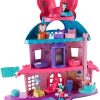 Minnie Mouse's Home Sweet Headquarters is a 4-level dollhouse playset with five rooms