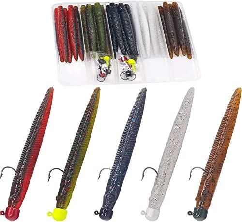 Ned-Rig-Kit-Finesse-Baits-Soft-Plastic-Worms-Fising-Lure for Bass Stick Swimbait