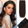 OTO BELLA 100% Real Remy Human Hair Clip in Hair Extensions 10Inch Straight Thick