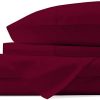 Pure Egyptian Full Size Cotton Bed Sheets Set (Full Size,800 Thread Count) Burgundy