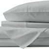 Pure Egyptian King Size Cotton Bed Sheets Set (King, 800 Thread Count) Silver Bedding