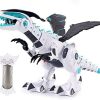 Qin RC Robot Dinosaur with Wing, Intelligent Interactive Smart Toy Electronic Remote