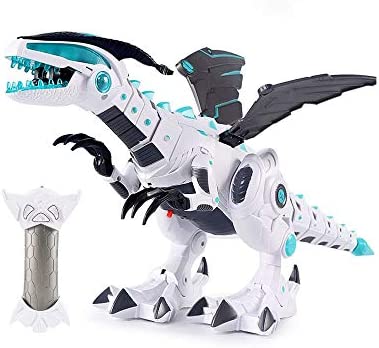 Qin RC Robot Dinosaur with Wing, Intelligent Interactive Smart Toy Electronic Remote