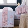 Queen's House Shabby Ruffles Sheets Pink Rose Floral Sheet Sets Egyptian Cotton King