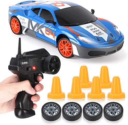 RC Drift Car 1/24 2.4GHz 4WD Remote Control Sport Racing On-Road Vehicle with LED
