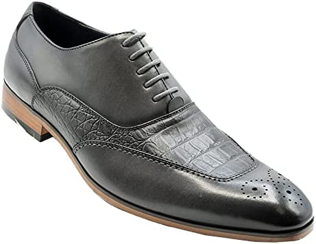 ROMA RIO - 5628 Men's Classic Modern Formal Oxford Leather Dress Shoes