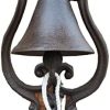 RXQ Rustic Cast Iron Welcome Sign Ring Door Bell - Decorative Vintage Antique