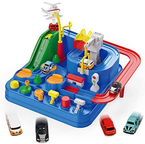 Race Tracks for Boys, Car Toys STEM Track Adventure Educational Toys for Toddlers 3 4