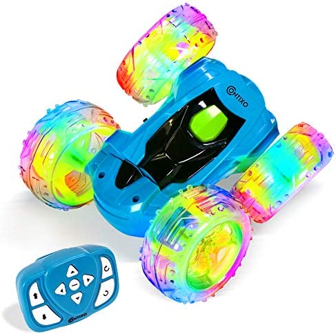 Remote Control Car, Contixo SC3 RC Cars Stunt Car Toy, 4WD 2.4Ghz Double Sided 360°