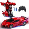 Remote Control Car, Transform Robot for 3-14 Year Old Boys Girls, 360° Rotating