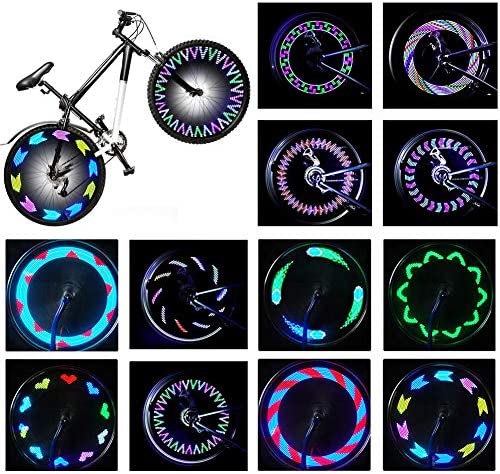 Rottay Bike Wheel Lights, Bicycle Wheel Lights Waterproof RGB Ultra Bright Spoke