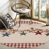 Rustic American Berry Live Laugh Love Round Area Rugs 6ft - Soft Area Rug for Kids