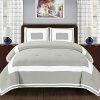 SUPERIOR Grammercy Color Blocked Comforter Set with Pillow Shams, Luxury Hotel