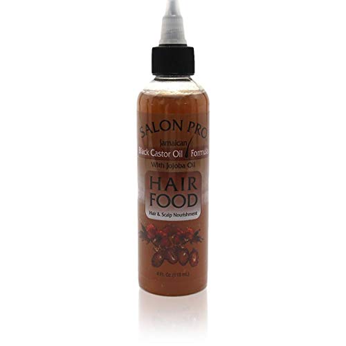 Salon Pro [Black Castor Oil Formula with Jojoba Oil] Hair Food 4 Oz,Pack of 2