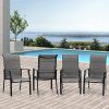 Sophia & William Patio Dining Chairs for 4 Quick Dry Textilene Patio Chairs High Back