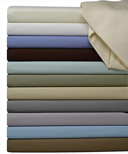 Split-King: Adjustable King Bed Sheets 5PC Solid White 100% Cotton 600-Thread-Count,