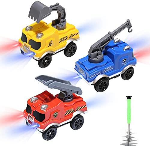 Tracks Cars Replacement only, Toy Cars for Magic Tracks Glow in The Dark, Racing Car
