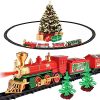 Train Set with Light & Sound,Train Set with Round Shape Tracks Under Tree,Electric