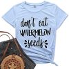 TrendiMax Don't Eat Watermelon Seeds Funny Maternity Tee Womens Pregnancy T-Shirt