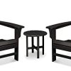 Trex Outdoor Furniture Yacht Club 3-Piece Adirondack Chair Set with Side Table