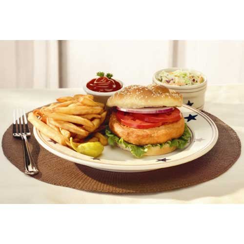 Trident Seafoods Alaska Salmon Burger - 50 of 3.2 Ounce Pieces, 10 Pound (Pack of 1)
