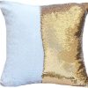 URSKYTOUS Reversible Sequin Pillow Case Decorative Mermaid Pillow Cover Color