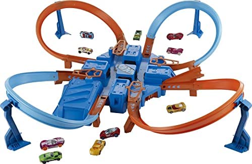 Ultimate Hot Wheels Crashing Action with the Criss Cross Crash Track Set!