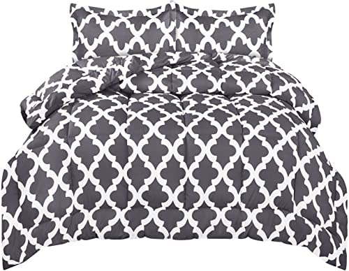 Utopia Bedding King Comforter Set (Grey) with 2 Pillow Shams - Bedding Comforter Sets