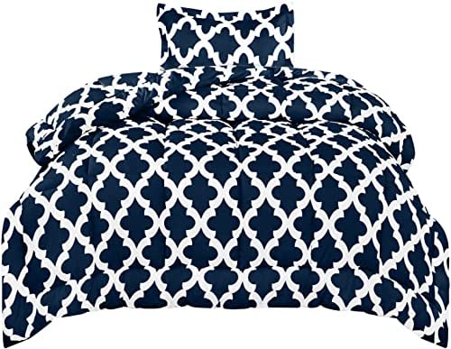 Utopia Bedding Twin Comforter Set (Navy) with 1 Pillow Sham - Bedding Comforter Sets
