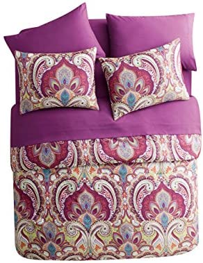 VCNY Home Alicia Bohemian Paisley 8 Piece Bed-In-A-Bag Comforter Set, King, Multi