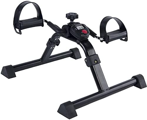 Vaunn Medical Under Desk Bike Pedal Exerciser with Electronic Display for Legs and