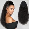 Vigorous Long Curly Drawstring Ponytail for Women Clip in Ponytail Extension 22Inch