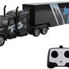 Vokodo RC Semi Truck And Trailer 18 Inch 2.4Ghz Fast Speed 1:16 Scale Electric Hauler