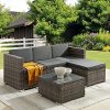 Volans 3 Pieces Small Patio Furniture Set, All Weather Outdoor Sectional Sofa Manual