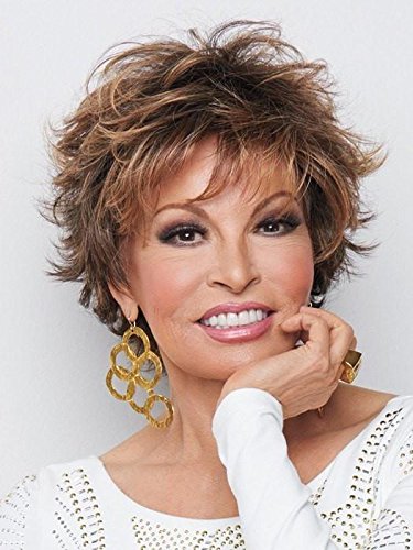 Voltage Avg Cap Wig Color R28S+ GLAZED FIRE - Raquel Welch Wigs Short Textured Layers