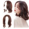Wavy Hair Crown Toppers for Women Clip in Synthetic Hair Topper Wiglet Hairpiece with